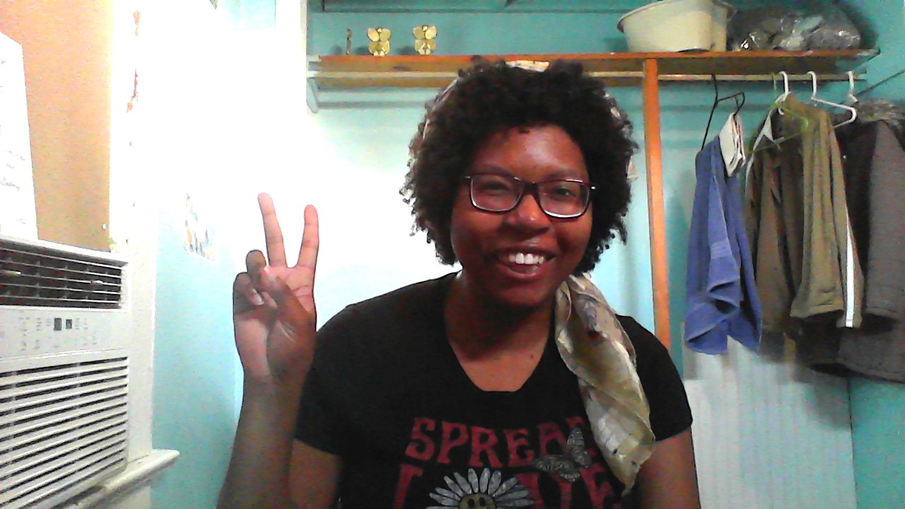 Picture of me and peace sign